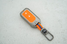 Чохол Honda помаранчевий силікон + метал