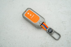 Чохол Honda метал + силікон помаранчевий