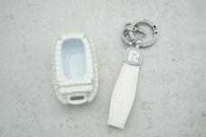 Чохол Honda великі стрази білий