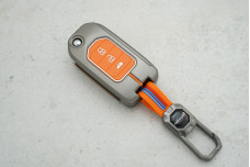 Чохол Honda помаранчевий силікон + метал