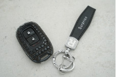 Чохол Honda великі стрази чорний