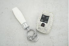 Чохол Land Rover малі стрази білий