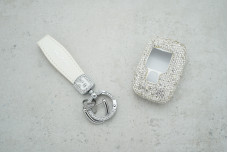 Чохол Land Rover малі стрази білий