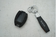 Чохол Mercedes малі стрази чорний