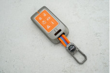 Чохол Volvo метал+силікон помаранчевий