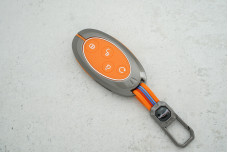 Чохол BYD метал+силікон помаранчевий