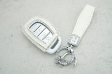 Чохол Hyundai великі стрази білий, універсальний