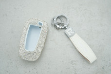 Чохол Ford малі стрази білий