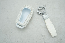 Чохол Ford великі стрази білий, універсальний