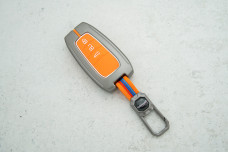 Чохол Toyota метал+силікон помаранчевий