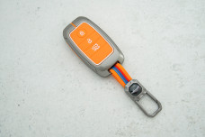 Чохол KIA метал+силікон помаранчевий