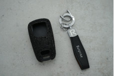 Чохол Audi малі стрази чорний