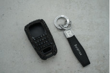 Чохол Audi великі стрази чорний, універсальний