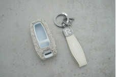 Чохол Audi малі стрази білий