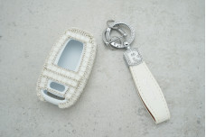 Чохол Audi 3КН Smart A4,A5,A6,A7,A8, Q5 великі стрази білий №2