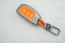 Чохол Hyundai помаранчевий силікон + метал