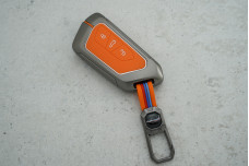 Чохли Skoda VW метал + силікон помаранчевий