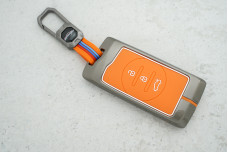 Чохол Chery метал + силікон помаранчевий