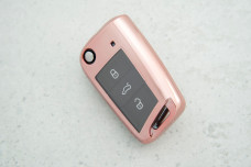 Чохол VW рожевий прозорий, поліуретан