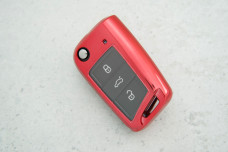 Чохол VW червоний прозорий, поліуретан