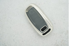 Чохол Audi срібний прозорий поліуретан, універсальний