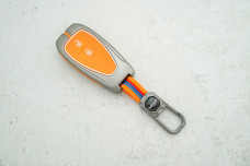 Чохол Chevrolet метал+силікон помаранчевий