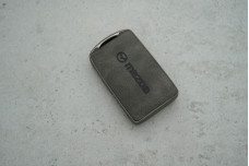 Чохол Mazda сірий вставки з екошкіри, поліуретан