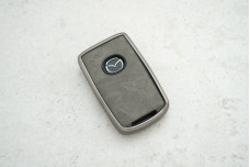 Чохол Mazda сірий вставки з екошкіри, поліуретан