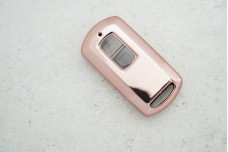 Чохол Honda рожево-золотий прозорий поліуретан