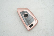 Чохол BMW рожево-золотий прозорий, поліуретан