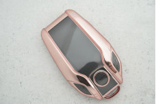 Чохол BMW рожево-золотий поліуретан