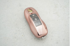 Чохол Porsche рожевий прозорий, поліуретан