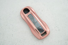 Чохол Porsche рожевий прозорий, поліуретан