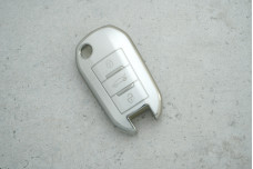 Чохол Peugeot сірий-срібло поліуретан