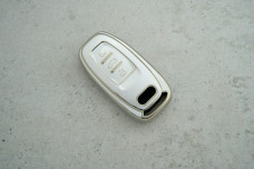 Чохол Audi сірий-срібло поліуретан