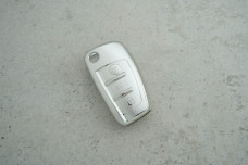 Чохол Audi сірий-срібло поліуретан