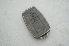 Чохол Toyota сірий, вставки з екошкіри + поліуретан