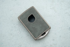 Чохол Volvo сірий, вставки з екошкіри + поліуретан