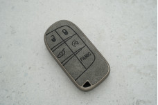 Чохол Jeep/Chrysler/Dodge сірий, вставки з екошкіри + поліуретан