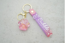 Брелок Лапка "Bubble" рожевий з ремінцем + карабін