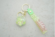 Брелок Лапка "Bubble" салатовий з кульками з ремінцем + карабін