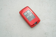 Чохол Land Rover червоний прозорий поліуретан