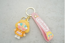 Брелок Cry Baby силіконовий з ремінцем і карабіном помаранчевий