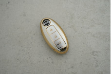 Чохол Nissan сірий-золото поліуретан