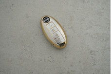 Чохол Nissan сірий-золото поліуретан