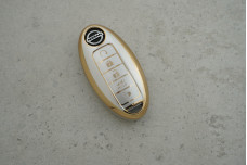 Чохол Nissan сірий-золото поліуретан