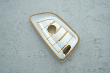 Чохол BMW сірий-золото поліуретан