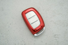 Чохол Hyundai червоний прозорий поліуретан