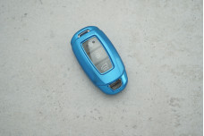 Чохол Hyundai прозорий синій поліуретан