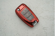 Чохол Hyundai прозорий червоний поліуретан